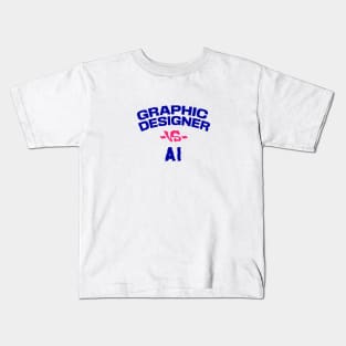 Graphic Designer VS AI Kids T-Shirt